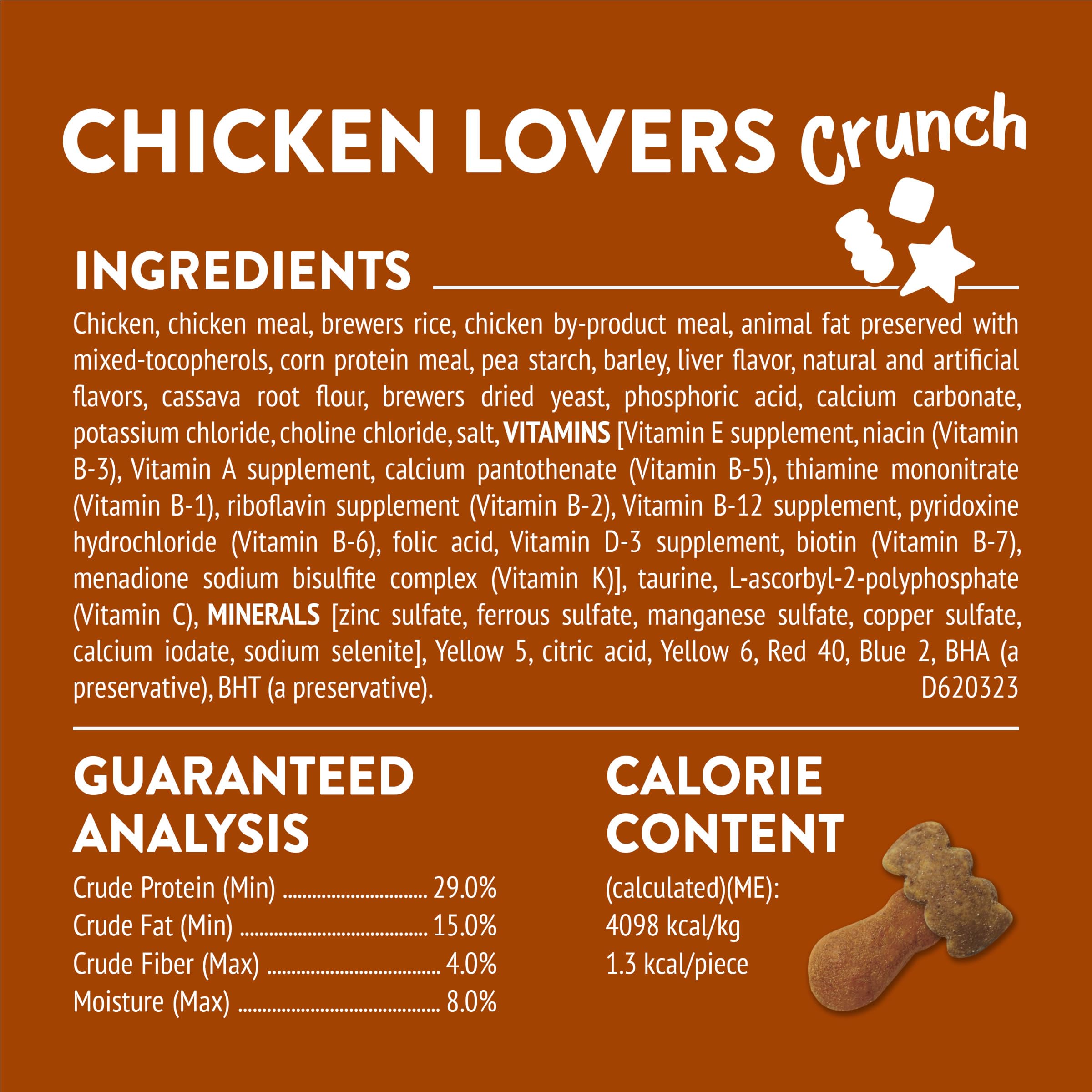 Purina Friskies Party Mix Chicken Lovers Crunch with Real Chicken Cat Treats - 30 oz Canister - Image 6