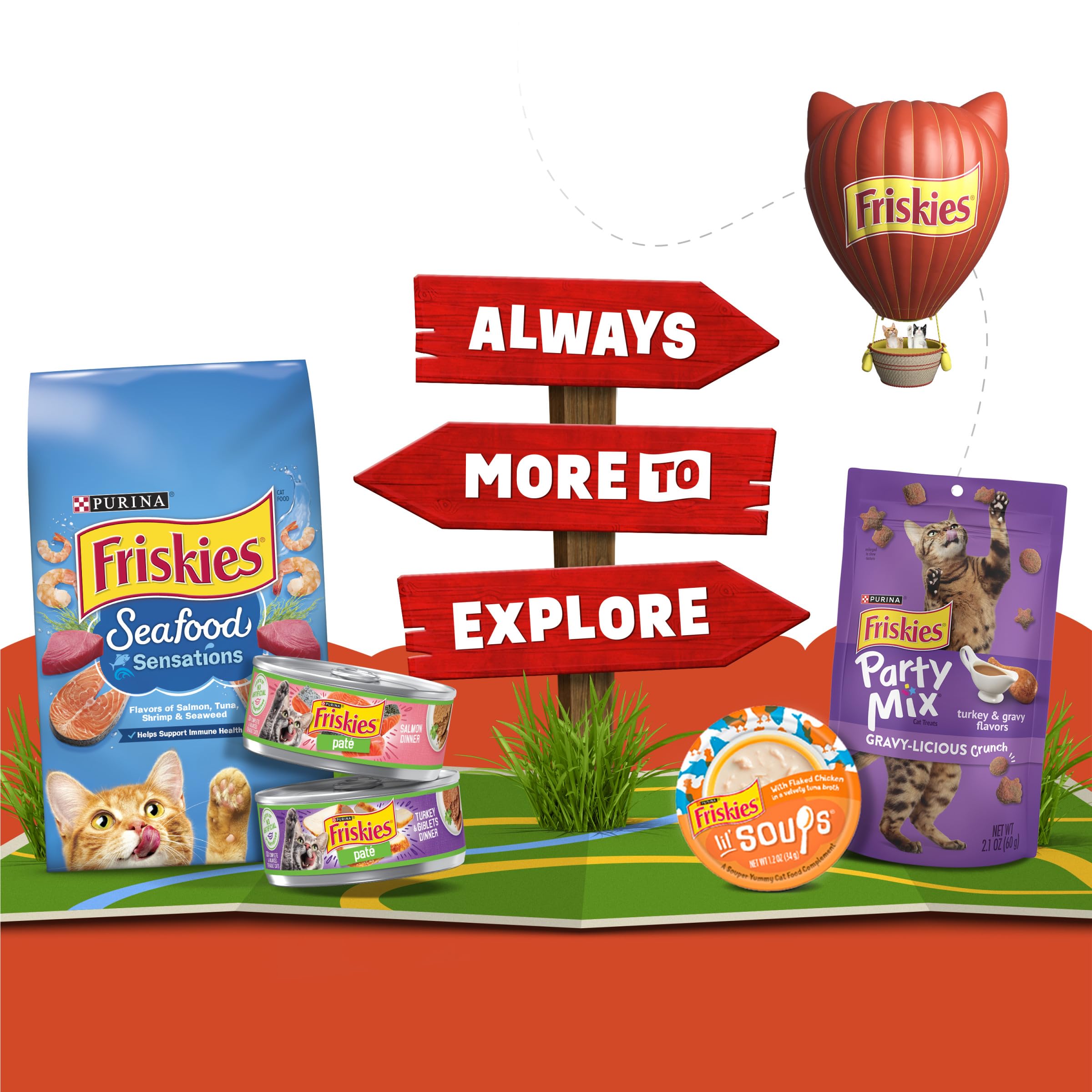 Purina Friskies Lil' Gravies Savory Salmon Flavor Cat Food Complement Lickable Cat Treats - (Pack of 16) 1.55 oz. Pouches - Image 4