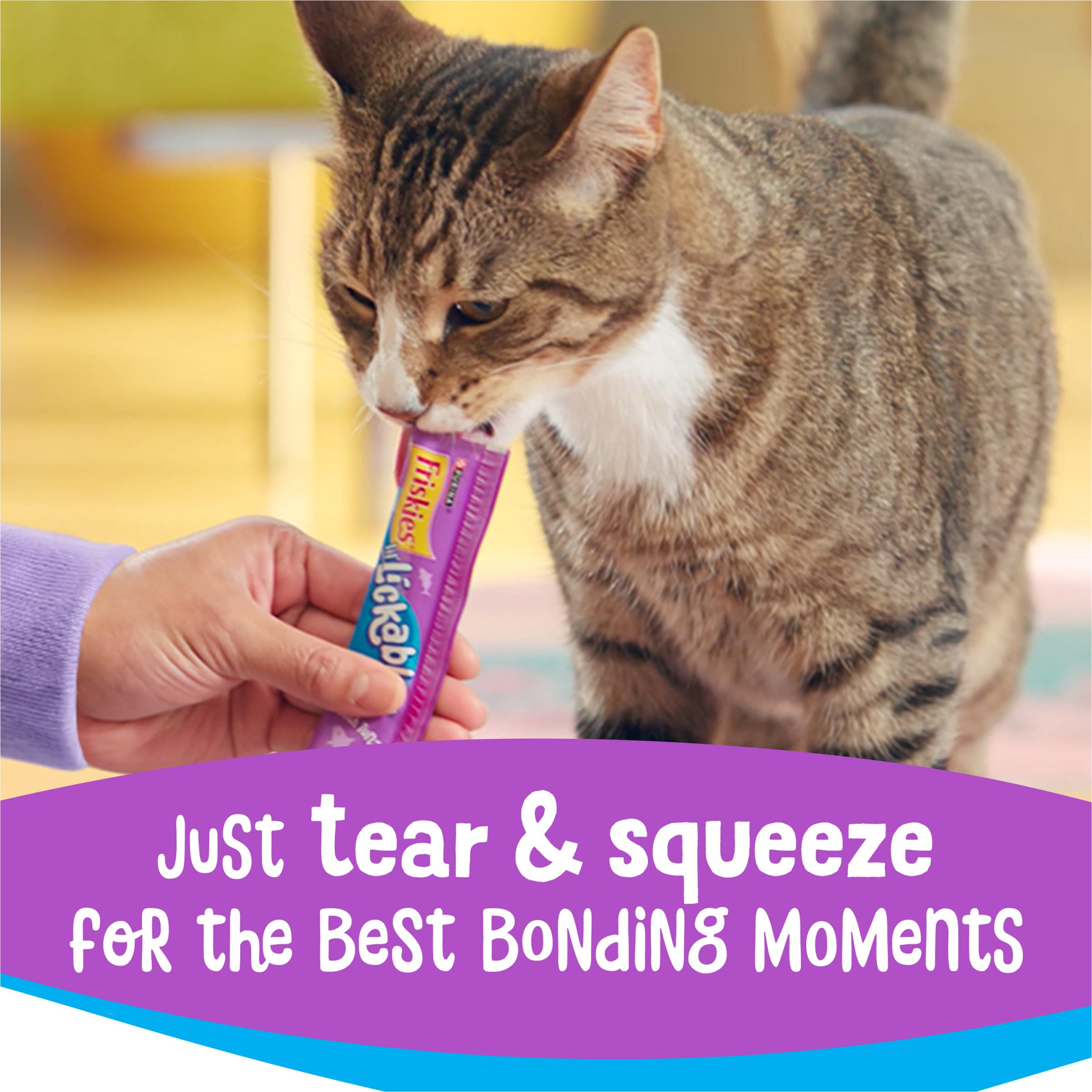 Purina Friskies Lil’ Lickables with Tuna Lickable Cat Treats - 16 oz (Pack of 32) - Image 4
