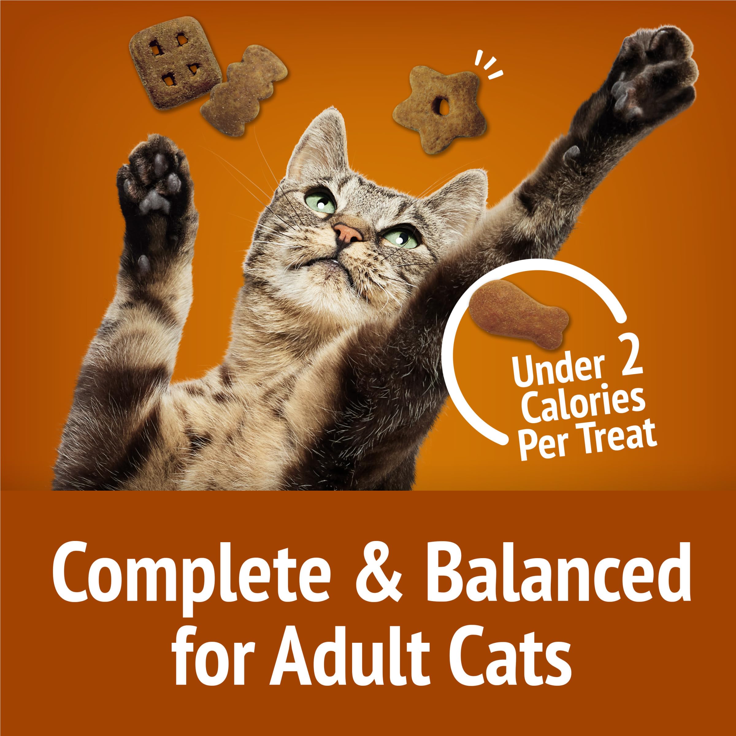 Purina Friskies Party Mix Chicken Lovers Crunch with Real Chicken Cat Treats - 30 oz Canister - Image 8