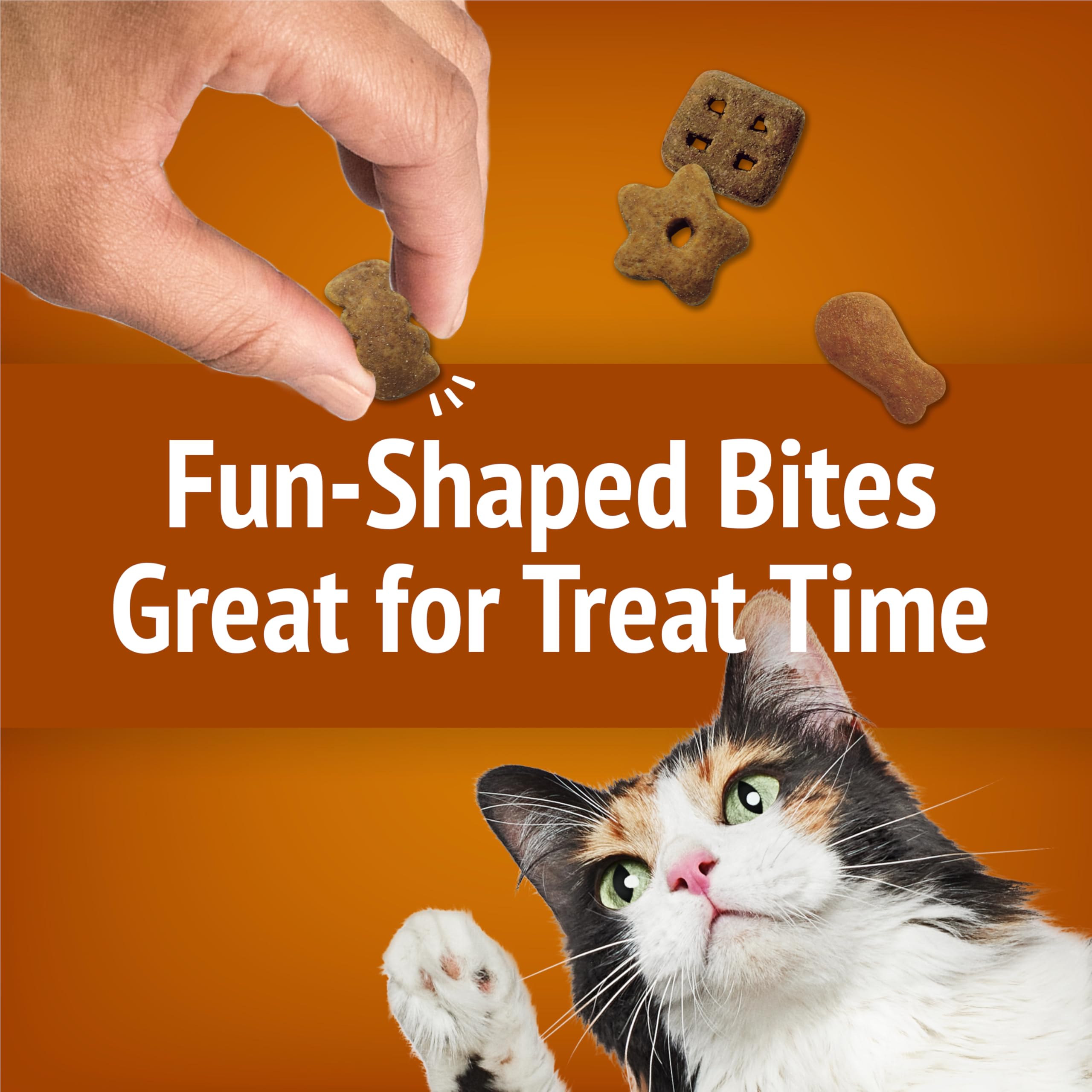 Purina Friskies Party Mix Chicken Lovers Crunch with Real Chicken Cat Treats - 30 oz Canister - Image 9