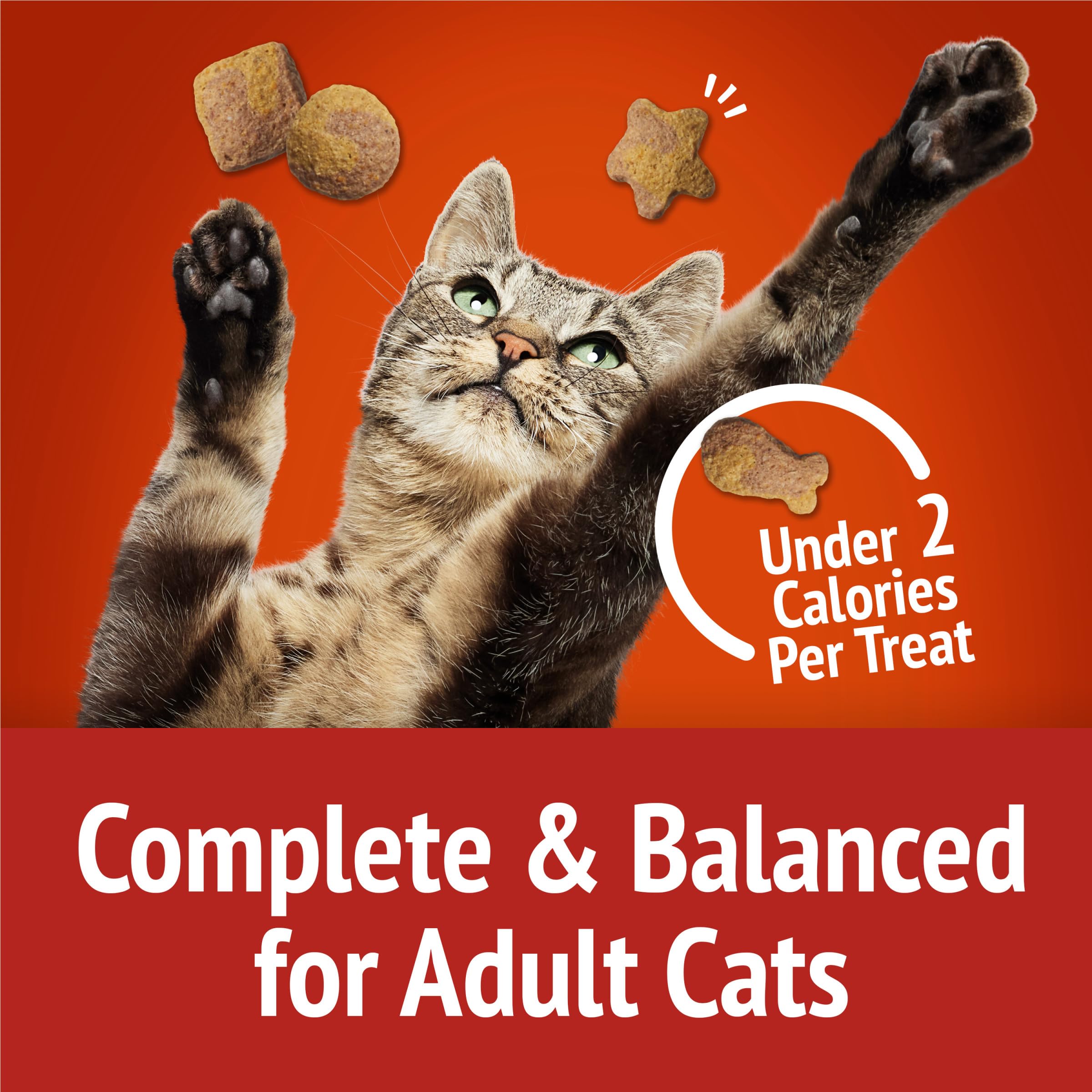 Purina Friskies Party Mix Gravy-Licious Crunch Chicken and Gravy Flavors Cat Treats - 30 oz Canister - Image 8