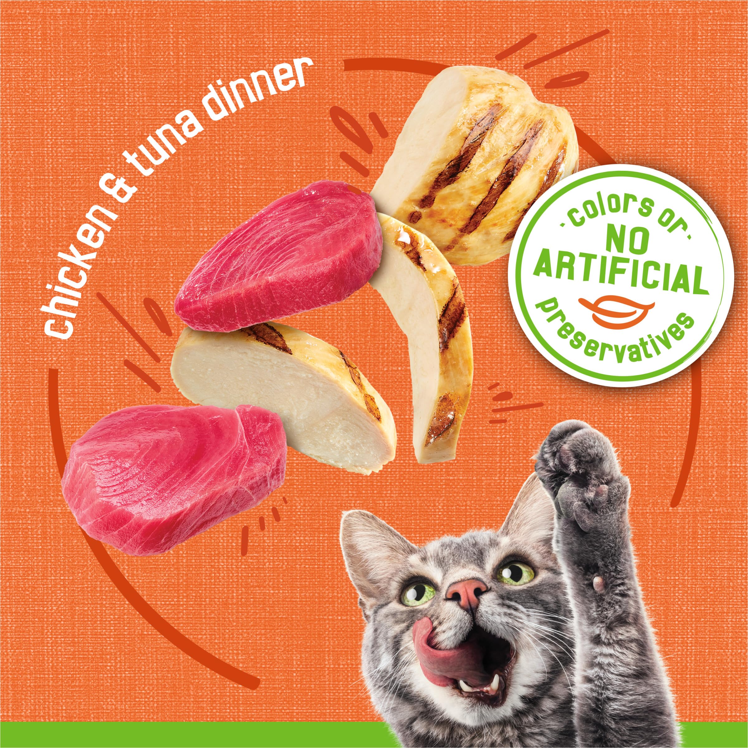 Purina Friskies Wet Cat Food Pate, Chicken and Tuna Dinner - (Pack of 24) 5.5 oz. Cans - Image 4