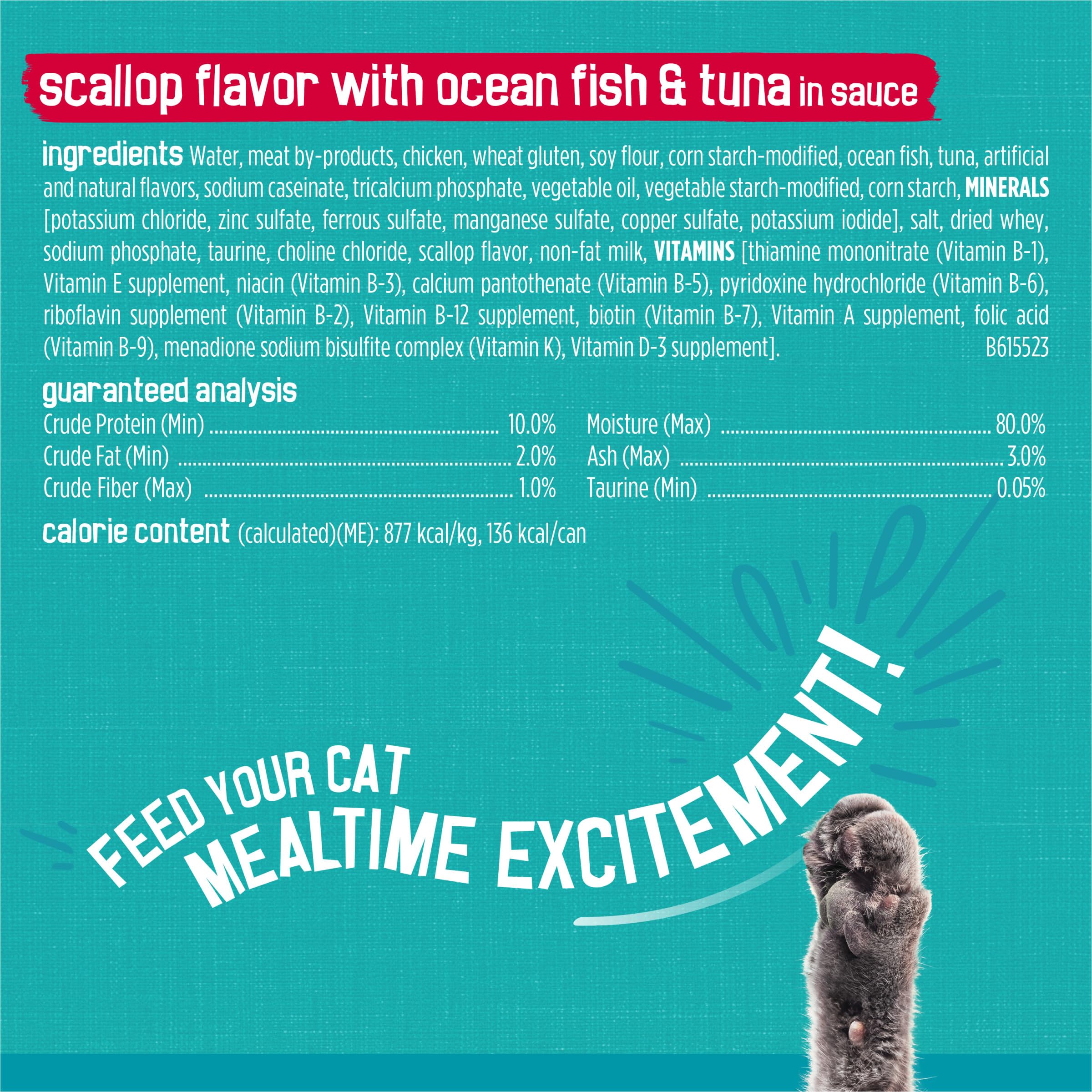 Purina Friskies Wet Cat Food Variety Pack, Tasty Treasures Prime Filets (With Ocean Fish and Tuna, With Chicken and With Turkey) - 5.5 Ounce (Pack of 12) - Image 7